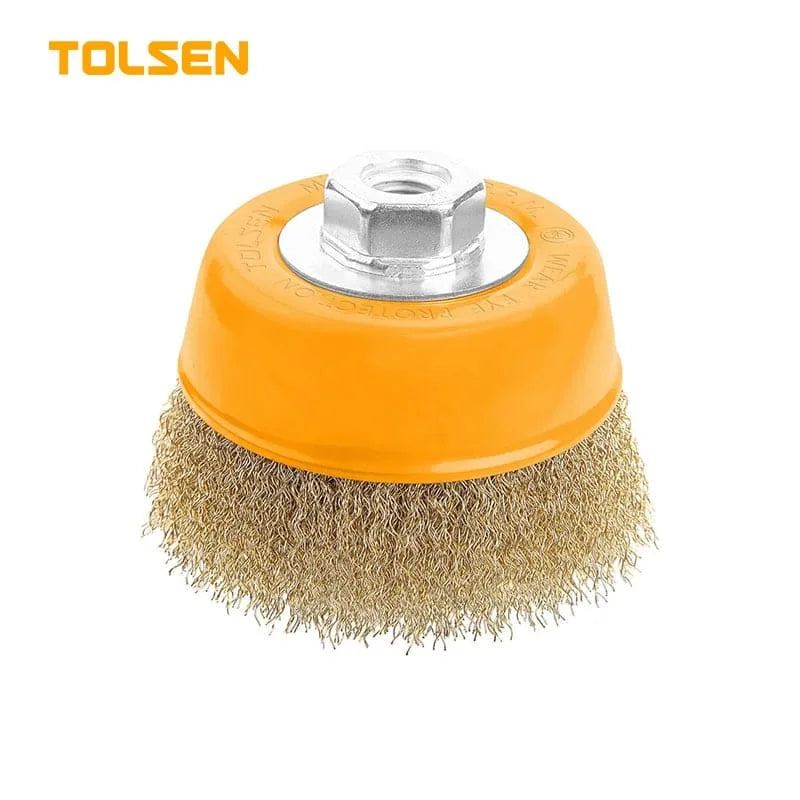 TOLSEN M10內牙碗形鋼絲轆3寸直徑
