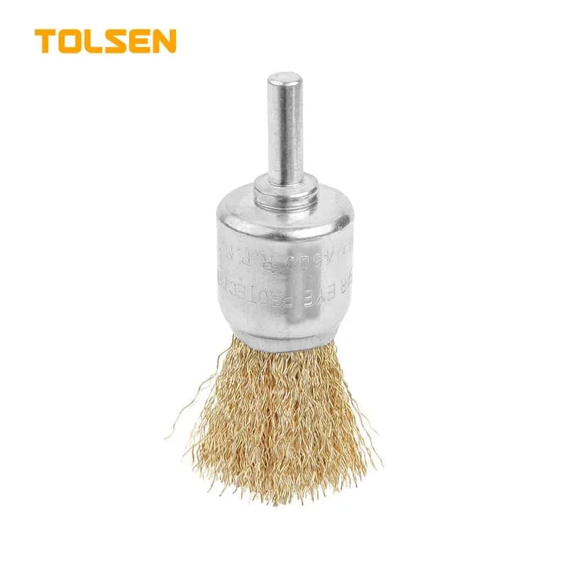 TOLSEN 有1/4"柄碗形鋼絲碌24mm直徑