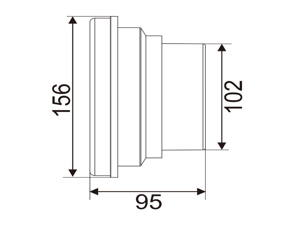 Kims 100mmx4寸直駁咀