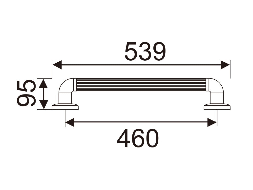Kims 38mm x 460mm 防滑膠扶手