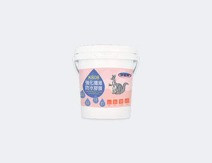 袋鼠牌K808強化纖維防水膠-白5KG