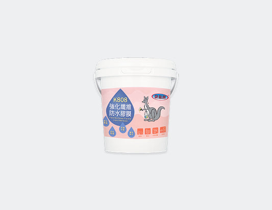 袋鼠牌K808強化纖維防水膠-白5KG