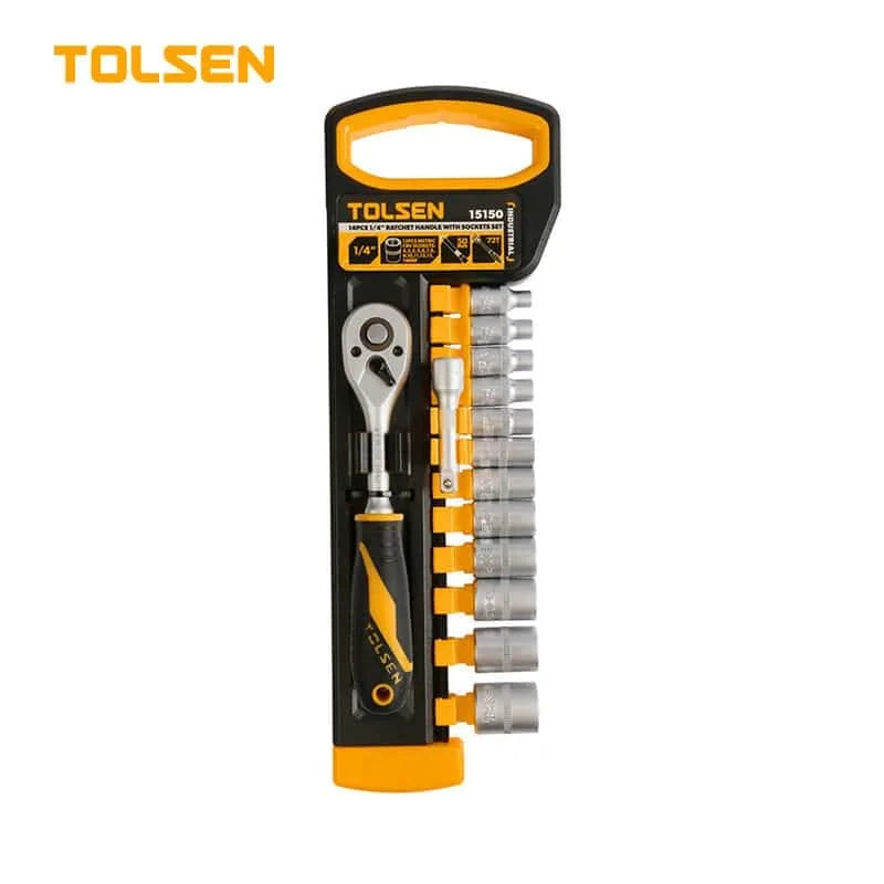 TOLSEN 14件裝 1/4"套裝卜士