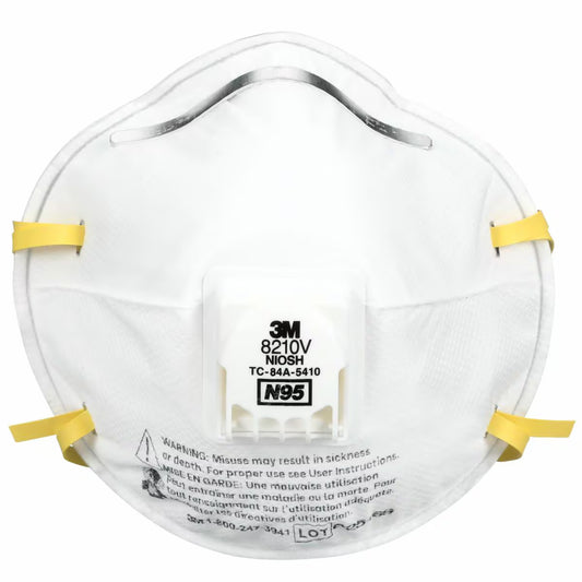 美國 3M™ 8210V N95(配備呼氣閥)即棄口罩 (一個裝)