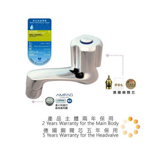 永嘉樂WK-90單孔單冷水面盆龍頭