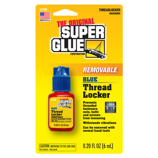 美國Super Glue® 螺絲膠 6ml -藍色可拆