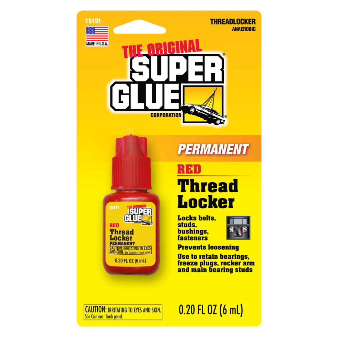 美國Super Glue® 螺絲膠 6ml -紅色永久