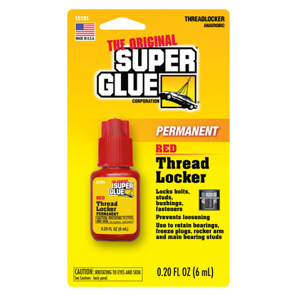 美國Super Glue® 螺絲膠 6ml -紅色永久