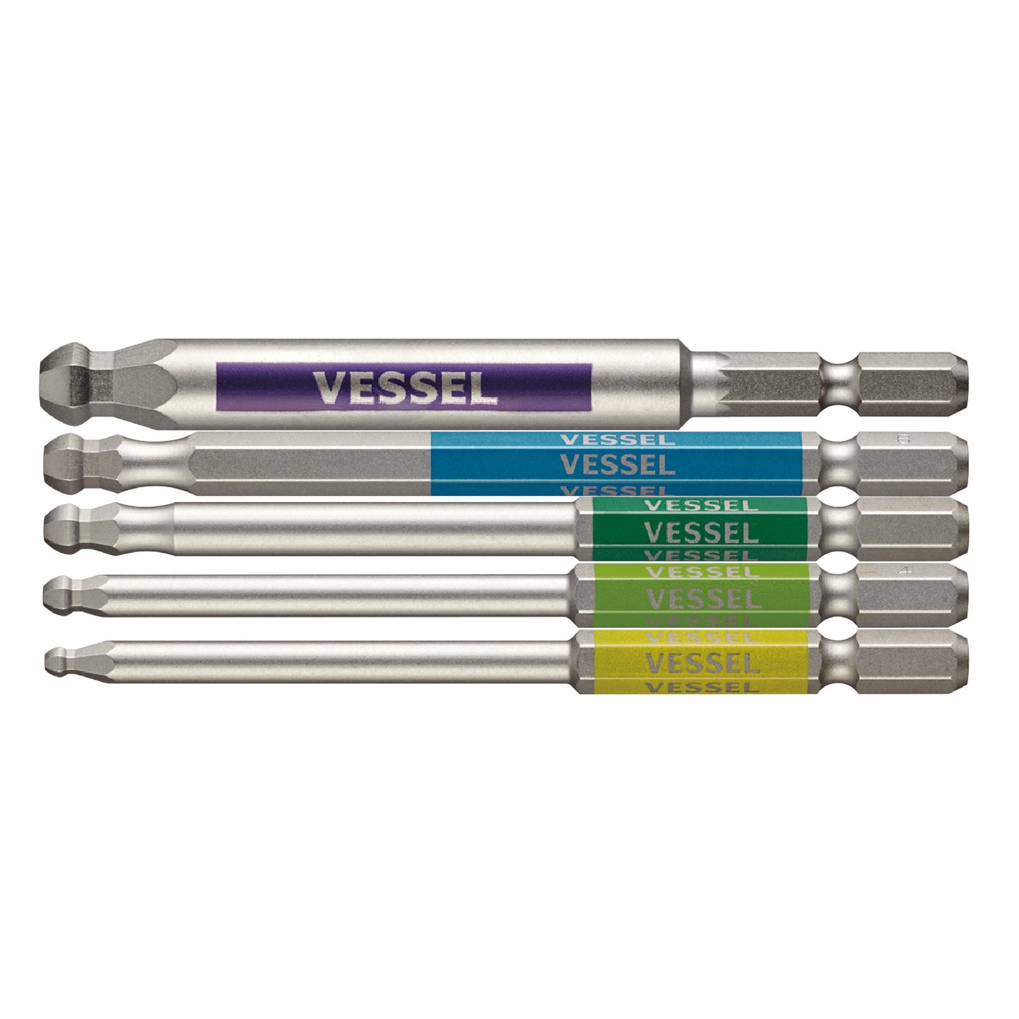 日本VESSEL 剛彩六角波頭批咀100mm x 5支
