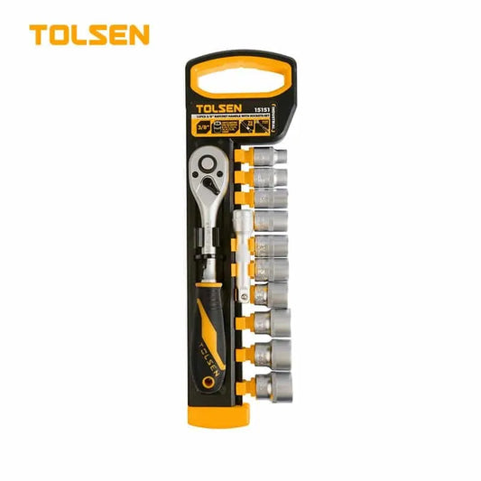 TOLSEN 12件裝 3/8"套裝卜士