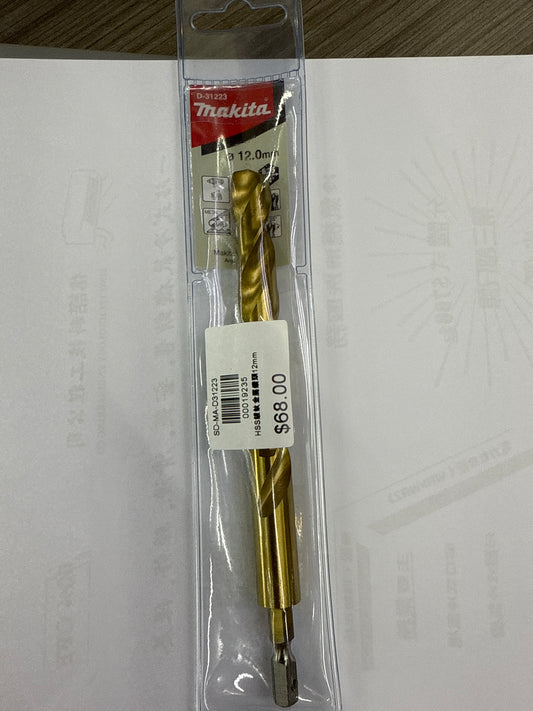HSS鍍鈦金屬鑽頭12mm
