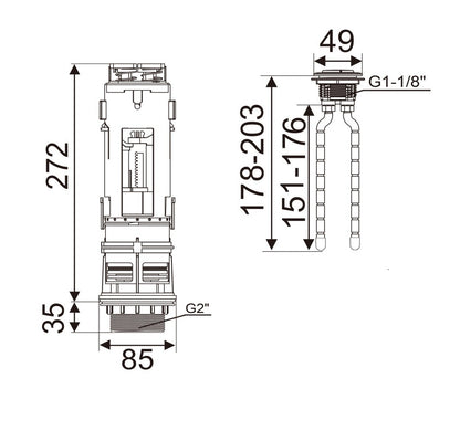Kims 2" 環保水膽 (C-5089 Range)