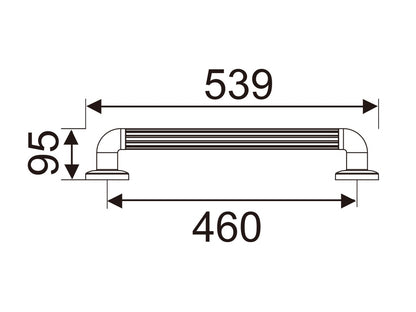 Kims 38mm x 460mm 防滑膠扶手