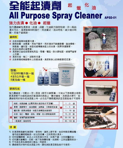 活奇能全能起清劑