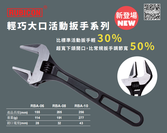 RUBICON 輕巧型板手10"