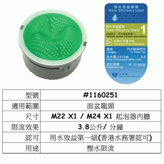 AMFAG Level 1 Water Saving Valve - Bathroom MADE IN ITALY