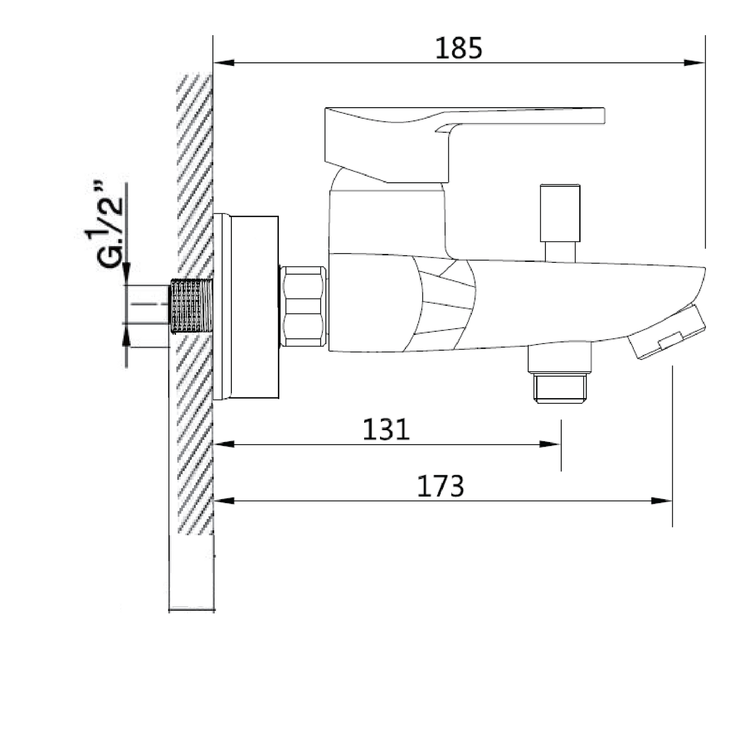 永嘉樂-MA-801E冷熱水浴缸龍頭